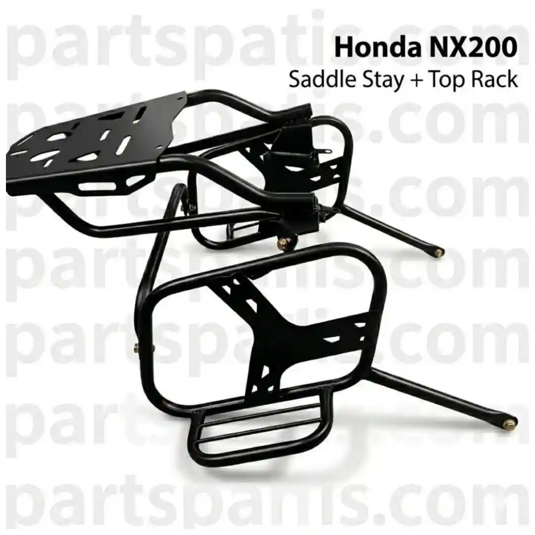 honda nx200 saddle stay top rack back carrier