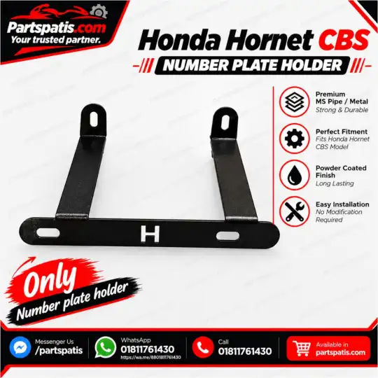 honda hornet cbs front number plate holder
